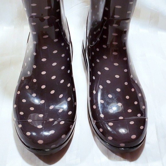 UGG Sienna Polka Dot Design Purple Rain Boots Sz 9 - Picture 3 of 9